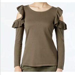 INC International Concepts Cold-Shoulder Sweater M